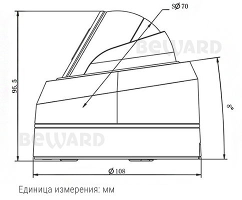 SV3210DB (2,8 мм) уличная купольная IP-камера видеонаблюдения со встроенным микрофоном Beward