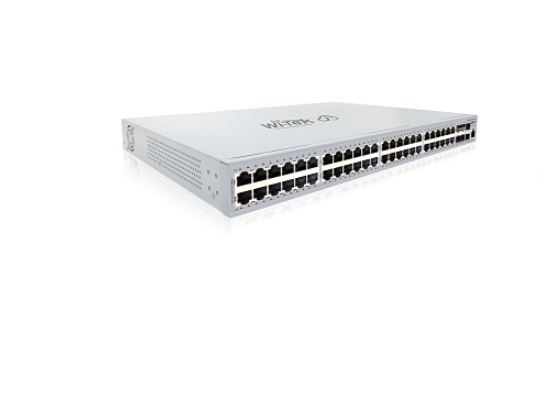 WI-PCMS554F-L3 v2 коммутатор управляемый PoE бюджет 370Вт, 48GE PoE, 6SFP+ 10G, Cloud , Wi-Tek