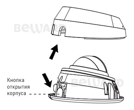 SV2005DR уличная купольная IP-камера видеонаблюдения со встроенным микрофоном Beward