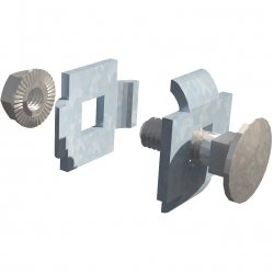 620-002 Прижим для проволочного лотка двойной (комплект) ЛМПРО ПожТехКабель