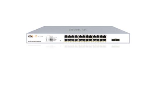 WI-PCES326GF v2 коммутатор настраиваемый PoE 370Вт, порты 24 PoE GE + 2 SFP, Easy Smart, Wi-Tek