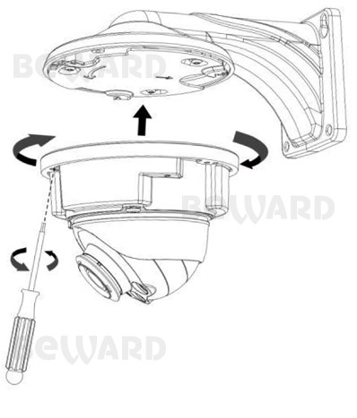 SV3218DVZ уличная купольная всепогодная IP-камера видеонаблюдения с встроенным микрофоном Beward