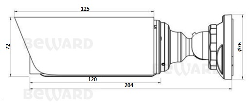 SV3218R2 (4мм) уличная всепогодная IP-камера видеонаблюдения Beward