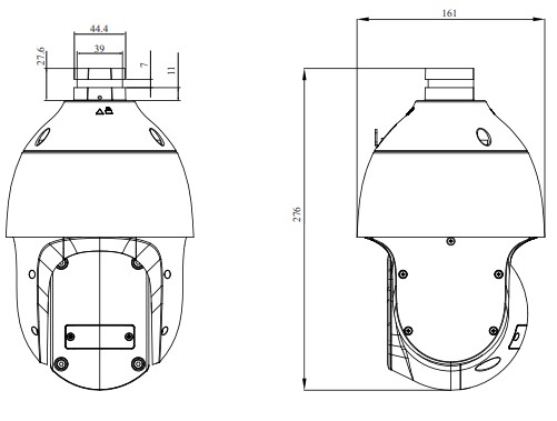 RVi-1NCZ53523 (5-115) поворотная скоростная уличная всепогодная IP-камера видеонаблюдения RVi