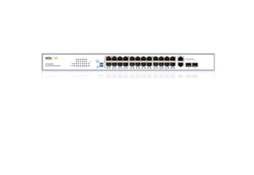 WI-PCES226GF коммутатор настраиваемый PoE 280Вт, 24FE PoE + 2Combo GE/SFP, Easy Smart, Wi-Tek