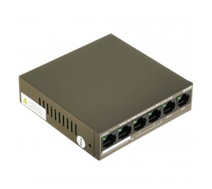 TEF1106P-4-63W неуправляемый 6 портовый коммутатор PoE Tenda