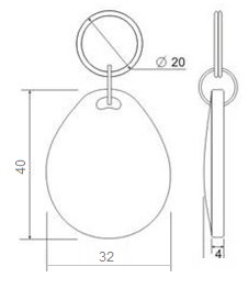 Брелок RFID (E-Marin), (100 шт/уп)