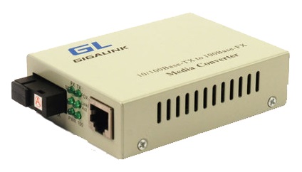 GL-MC-UTPF-SC1F-18SM-1550-N медиаконвертер UTP 10/100 Мбит/с, SM, SC, без LFP, Tx:1550/Rx:1310 нм, 18 дБ (до 20 км), 5В/1А