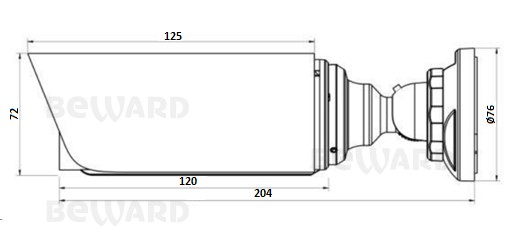 SV3218R2 (2,8мм) уличная всепогодная IP-камера видеонаблюдения Beward