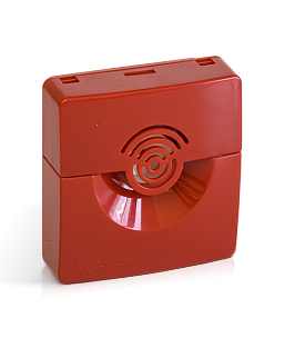 ОПОП 2-35 24В (корпус бело/красный) оповещатель охранно-пожарный звуковой (20 шт/уп) Рубеж