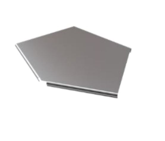 547-004 крышка плоского угла 90° 200x15 (0,7) ПожТехКабель