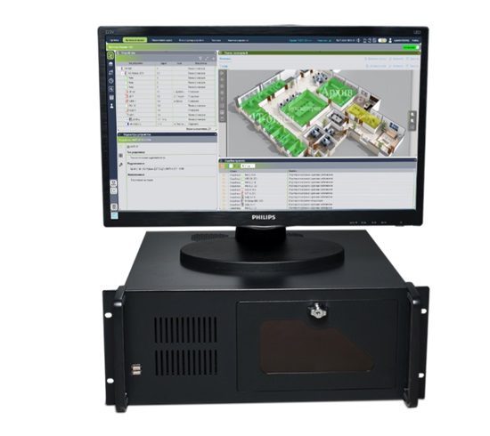 ЦПИУ "Рубеж" исп.2 (ВЬЕТНАМ) центральный прибор индикации и управления ПАСН.425532.008 ТУ для системы до 60 приборов RS-485 (R3-Link) Рубеж