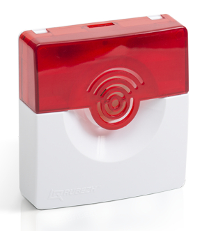 ОПОП 124-7 24В (корпус бело/красный) оповещатель охранно-пожарный свето-звуковой Рубеж