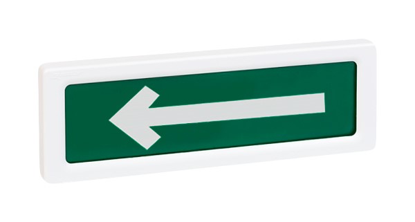 ОПОП 1-8 12В "стрелка влево", фон зеленый Оповещатель охранно-пожарный световой Рубеж