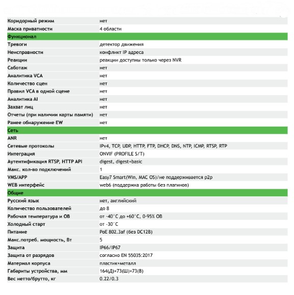 TC-C321N Spec:I3/E/Y/2.8mm уличная всепогодная IP-камера видеонаблюдения с встроенным микрофоном Tiandy