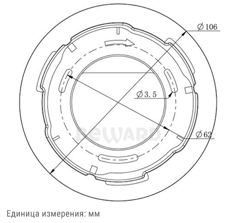 SV3210DBS (3,6 мм) уличная купольная IP-камера видеонаблюдения со встроенным микрофоном Beward
