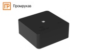 Коробка для кабельного канала в чёрном цвете