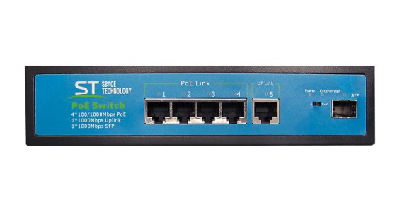 ST-S42POE (4G/1G/1S/65W/А) PRO (версия 4) сетевой PoE коммутатор Space Technology