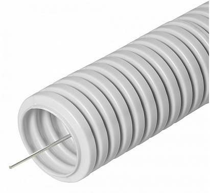 PR.0125415 труба гофрированная ПВХ D=25 тяжелая с зондом (50 м/бухта) Промрукав