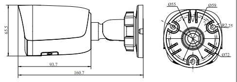 RVi-1NCTL2176 (2.8) white уличная всепогодная IP-камера видеонаблюдения с встроенным микрофоном RVi