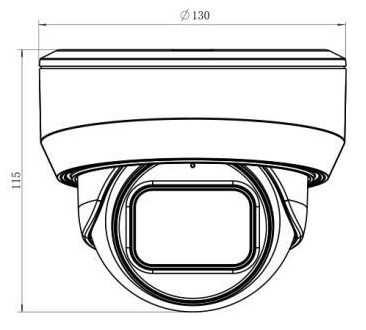 SV3212DZ уличная купольная всепогодная IP-камера видеонаблюдения со встроенным микрофоном Beward