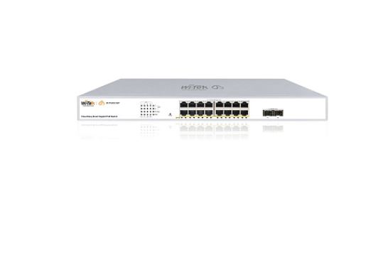 WI-PCES318GF v2 коммутатор настраиваемый PoE 250Вт, порты 16 PoE GE + 2 SFP, Easy Smart, Wi-Tek