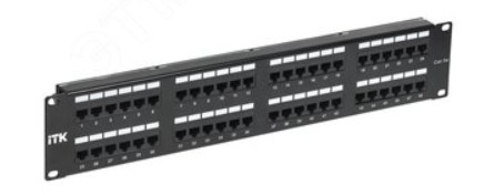 201-002 Патч-панель 19" (2U) 48 портов RJ-45 кат.5е (PP-2U-48P-5e) Пожтехкабель
