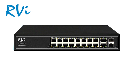 Новый сетевой коммутатор RVi-1NSM16G-4H Новый сетевой коммутатор RVi-1NSM16G-4H