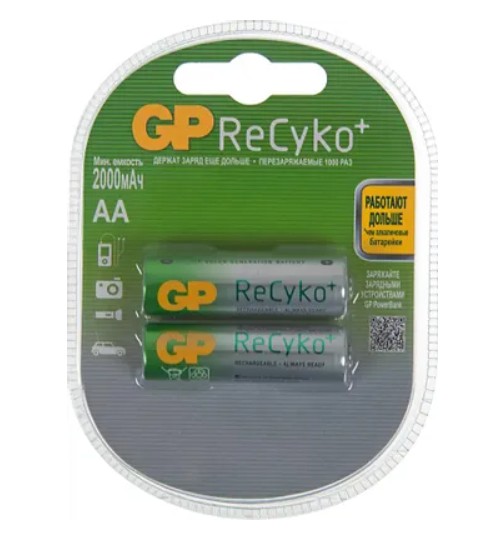 Аккумулятор GP210AAHCB-2CR2 NiMH 2000mAh (2шт)