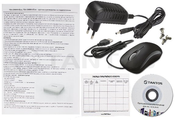 TSr-UV0418 Eco 4-х канальный гибридный видеорегистратор Tantos