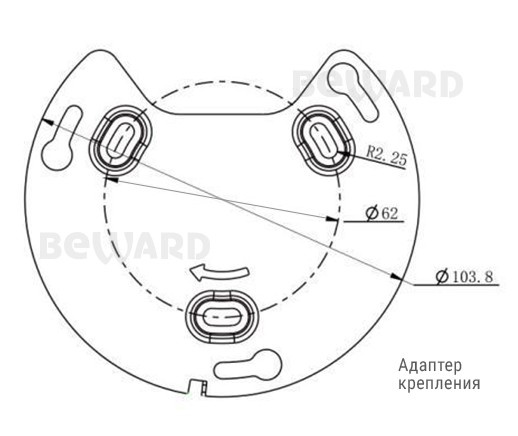 SV3212DB (2,8 мм) уличная купольная всепогодная IP-камера видеонаблюдения с встроенным микрофоном Beward