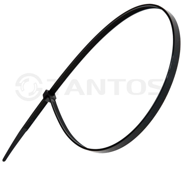 Хомут nylon 250x3,6 мм чёрный (100шт/уп) Tantos