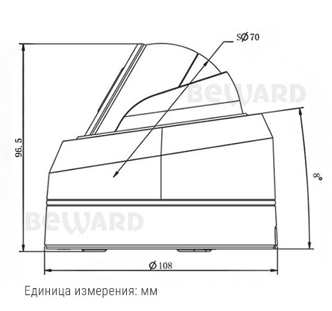 SV3212DB (2,8 мм) уличная купольная всепогодная IP-камера видеонаблюдения с встроенным микрофоном Beward
