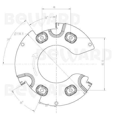 SV3210DVZ уличная купольная IP-камера видеонаблюдения со встроенным микрофоном Beward