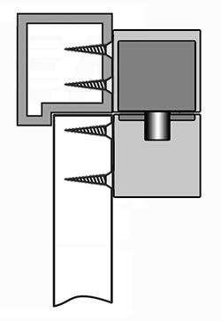 ST-BR100SM адаптер для наружного монтажа замка ST-DB100M Smartec