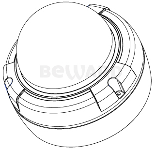 B1510DV уличная купольная IP-камера видеонаблюдения Beward