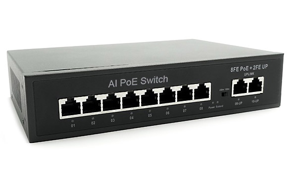 EL S-10/8PA_v.2 10-ти портовый коммутатор Optimus