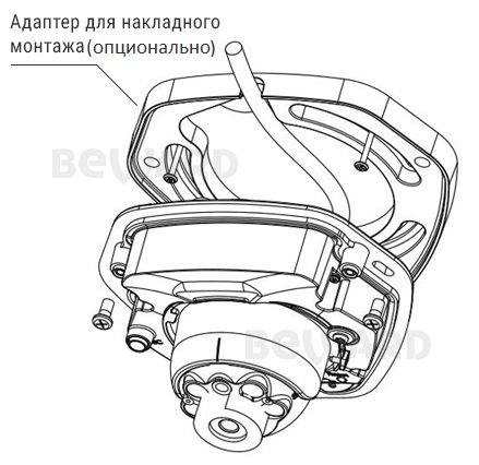 SV2012DM (3,6 мм) купольная уличная IP-камера видеонаблюдения со встроенным микрофоном Beward