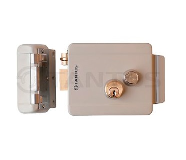 TS-EL2369ST замок электромеханический, накладной, универсальный, с блокировкой кнопки Tantos