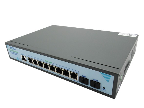 ST-S308POE(8G/2S/1C/120W/A) PRO M сетевой PoE коммутатор Space Technology