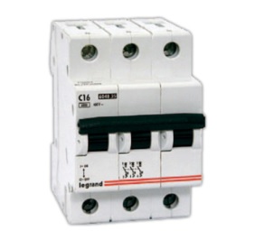 003454 автоматический выключатель DX 3П C 32A 6kA Legrand 