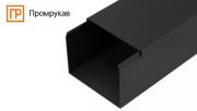 Кабельный канал из ПВХ в чёрном цвете