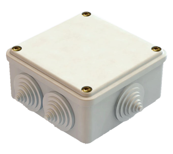 GE 41233 коробка распределительная 100*100*50 (6 муфт) IP44