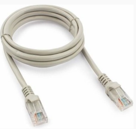 203-003 Патч-корд медный U/UTP кат.5е (0,5 м) (PC-UTP-0,5м-26AWG-5e-LSZH) (серый) Пожтехкабель