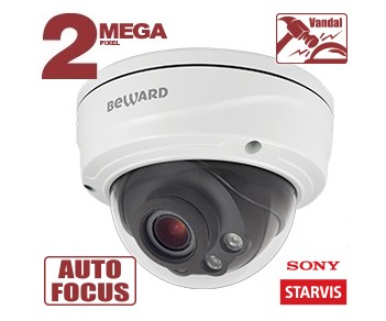 SV2016DVZ (2.7-13.5мм) уличная купольная всепогодная IP-камера видеонаблюдения с встроенным микрофоном Beward