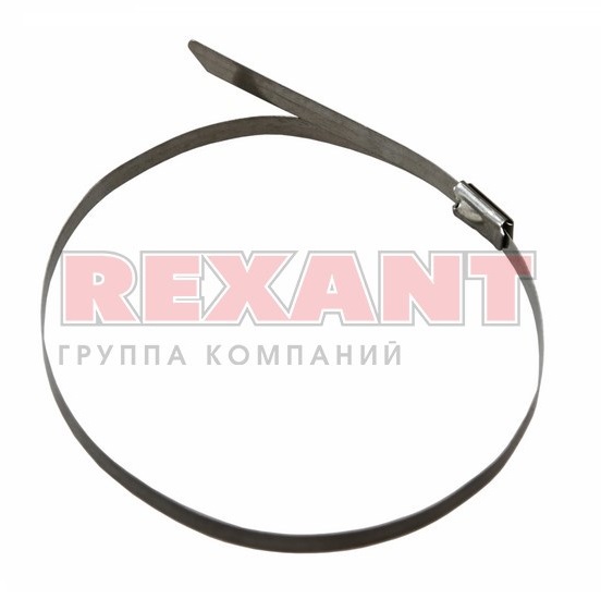 Хомут стальной 4.6 х 152 мм 50 шт REXANT, (07-0158)