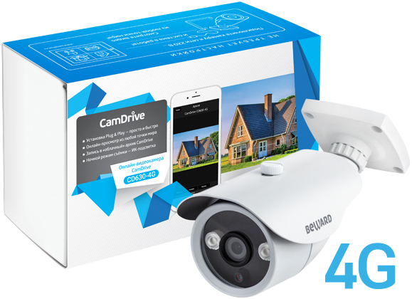 CD630-4G уличная цилиндрическая IP-камера видеонаблюдения с поддержкой 4G Beward