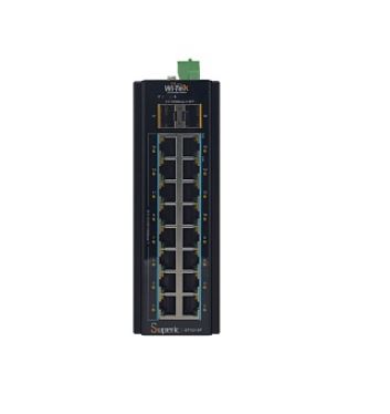 SP3018F коммутатор промышленный неуправляемый, PoE, 16GE+2SFP, Wi-Tek