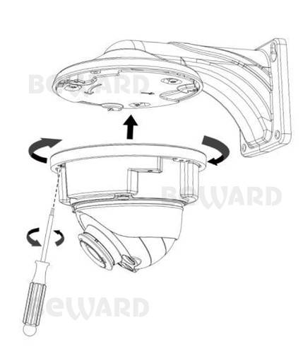 SV2018DVZ (2.7-13.5мм) уличная купольная всепогодная IP-камера видеонаблюдения с встроенным микрофоном Beward