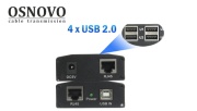 Четырехпортовый удлинитель интерфейса USB 2.0 TA-U15+RA-U45